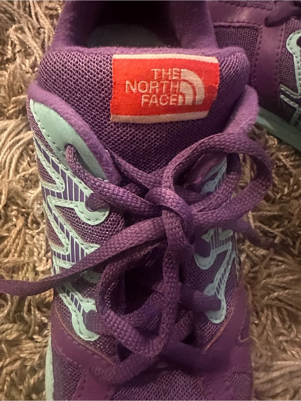 The North Face Kids Purple Lace-Up Athletic Sneakers - Size 5
